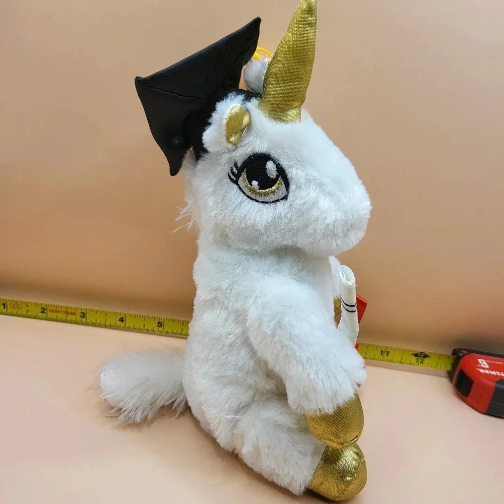 Graduation Unicorn Plush Toy 8 Inch Dan Dee Collectors Choice School Diploma - Picture 2 of 4